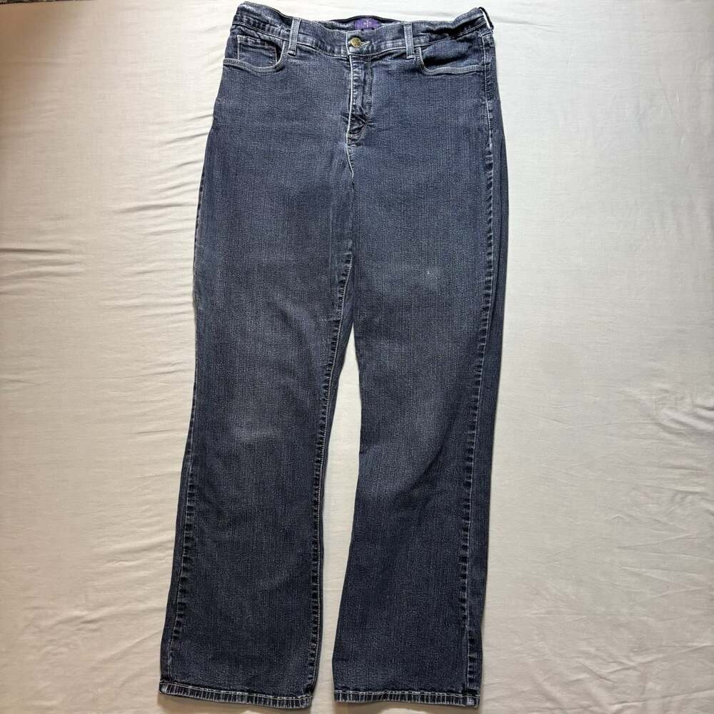 NYDJ Women's Plus Size 16 Bootcut Dark Wash High Rise Jeans Made in the USA
